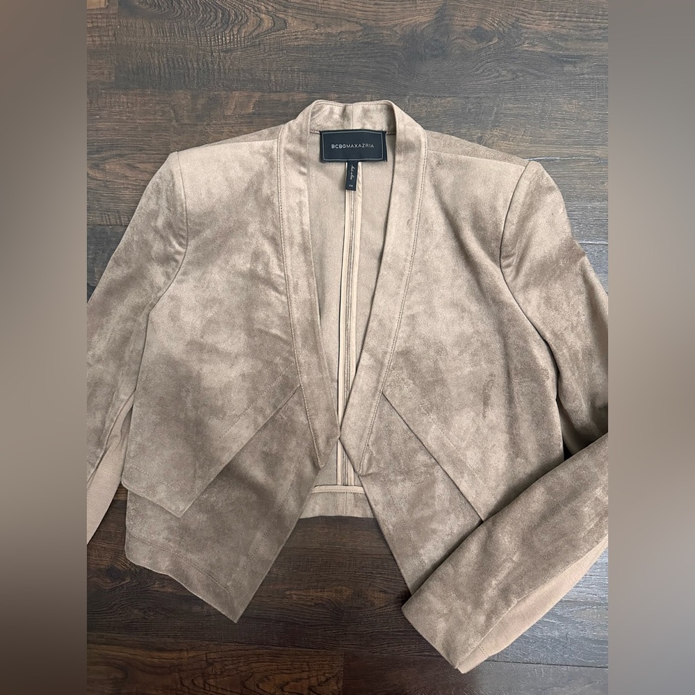 Bcbgmaxazria Lloyd suede blazer jacket